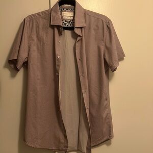 Denim & Flower size small, short sleeve button down